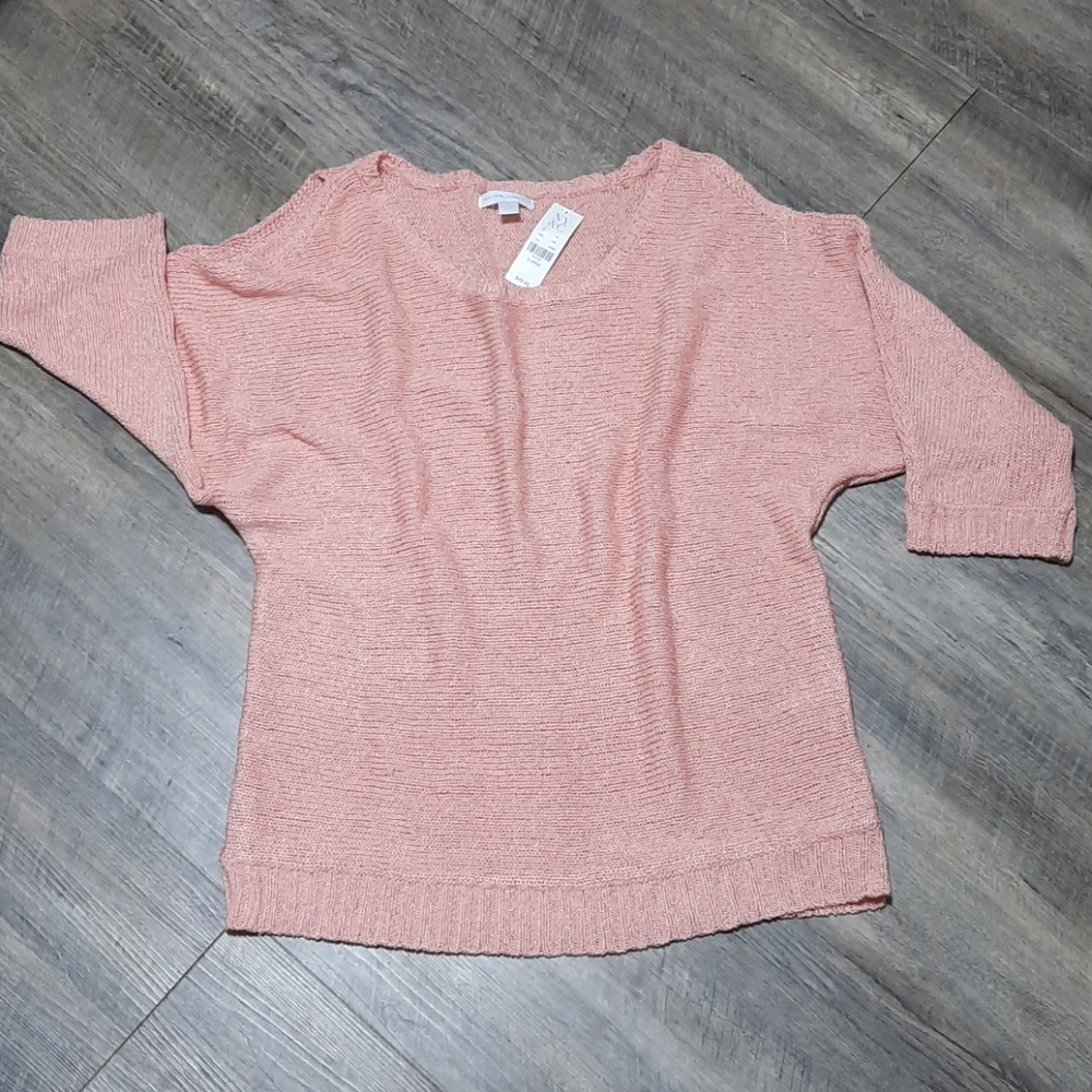 NWT NY & Co cold shoulder sweater